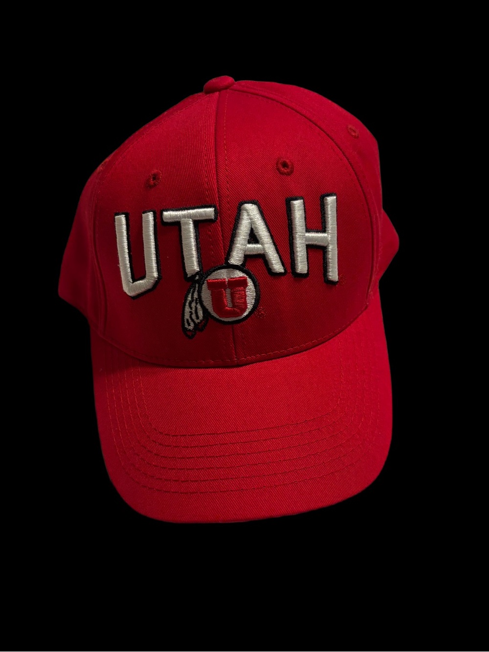 NWOT Has inside sticker Red Embroidered Utah Baseball Cap